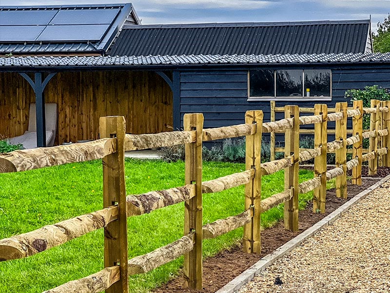 Heavy Post And Rail Fencing Jacksons Fencing