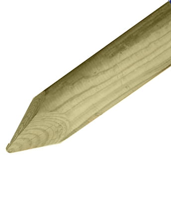 straining posts pointed