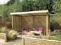 Side view venetian retreat garden shelter