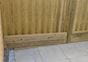 Gravel board for fence