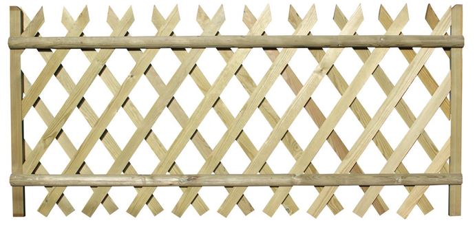 Jaktop style fence panel