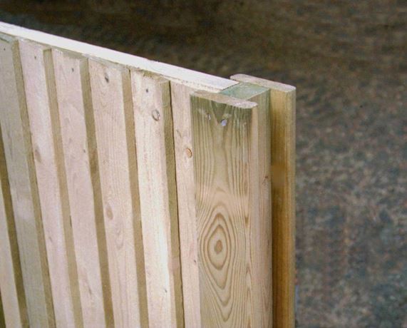 Slotted Timber Fence Post