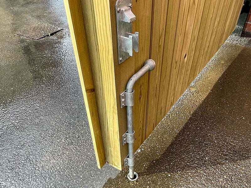 garden gate drop bolt