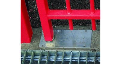 In ground Gate closer Red