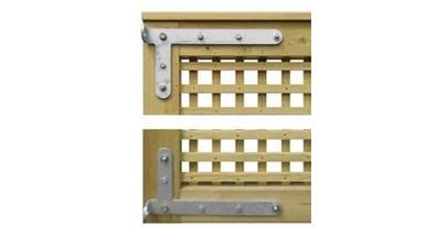 Lattice Garden Gate Back hinges