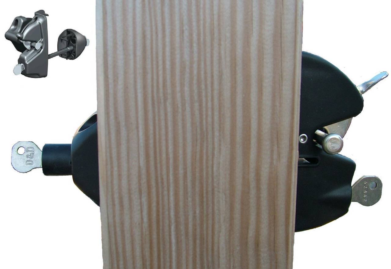 Lockable both sides gate gate latch