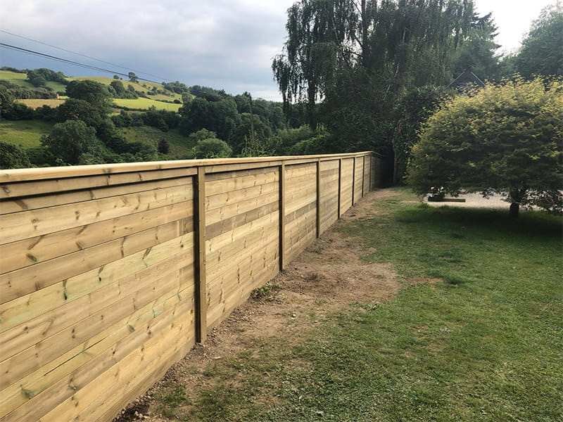 Timber acoustic fence