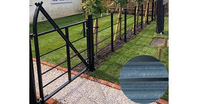 Galvanised Estate Fencing and gate