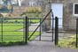Estate railing gate black
