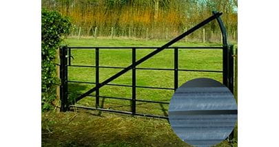estate railings gate galvanised 3600mm