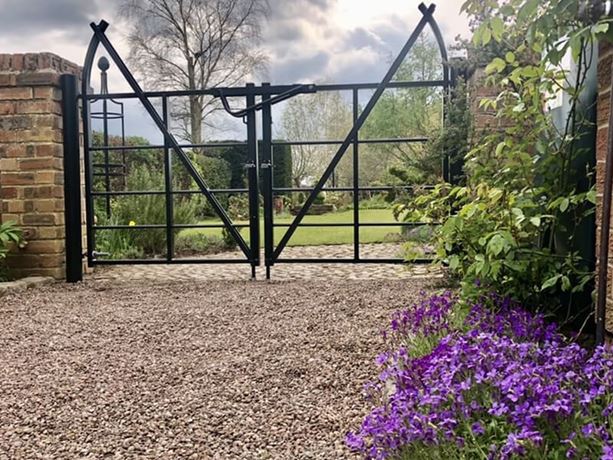 metal estate gate