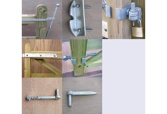 Hanging System for Single Leaf Field Gate hung between posts (Hinges, Spring Catch, Fitting of Irons) NO POSTS