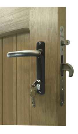 Gate latch store locks
