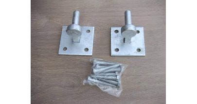 Pair of Gate Hooks on Plates