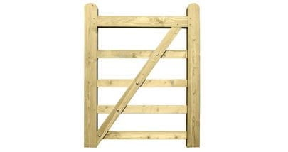 255090 - 1050 mm wide Left hand hanging gate