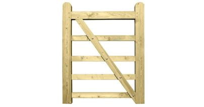 255090R - 1050 mm wide Right hand hanging gate