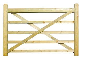 2.10m Uni-Gate Braced for Left Hand Hanging Planed Finish