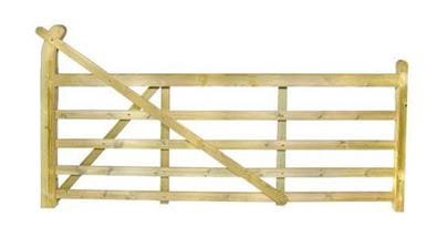 Left hand entrance gate