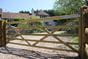 Premium wooden gate for driveway