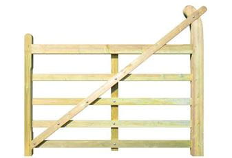 1.8m Right Hand Hanging Entrance Gate Jakcured Softwood#