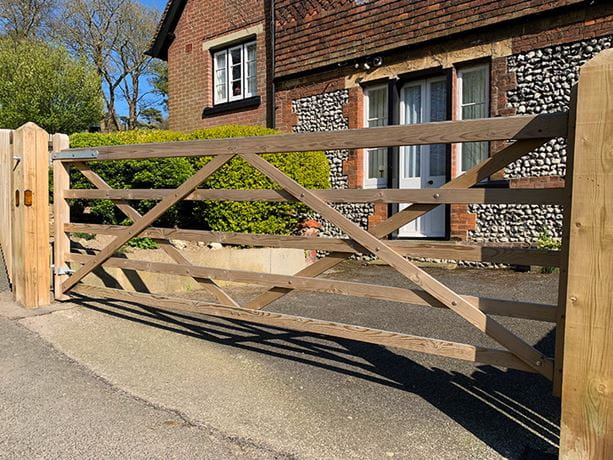 Wooden gate