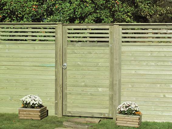canterbury combi Fence Panels and Garden Gate