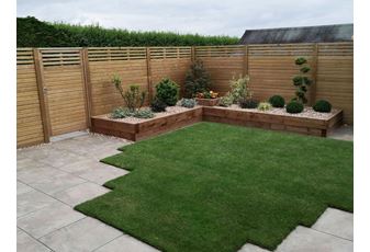 Canterbury Combi Slatted Fence Panels