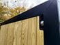 metal framed driveway gates