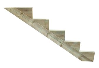 Decking Stringer for 5 Tread Decking Staircase. (1710mm long overall x 45mm wide)