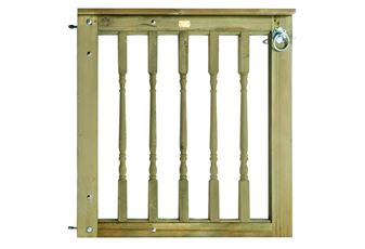 Style 2 Left Hand Hinged Decking Balustrade Gate 0.99mHx1.0mW including fittings Jakcured#