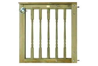Style 2 Right Hand Hinged Decking Balustrade Gate 0.99mHx1.0mW including fittings Jakcured#