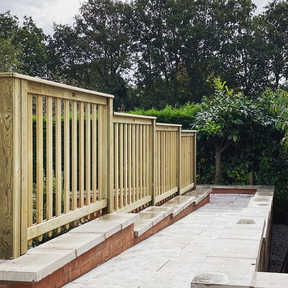 Wooden Garden Balustrade | Jacksons Fencing