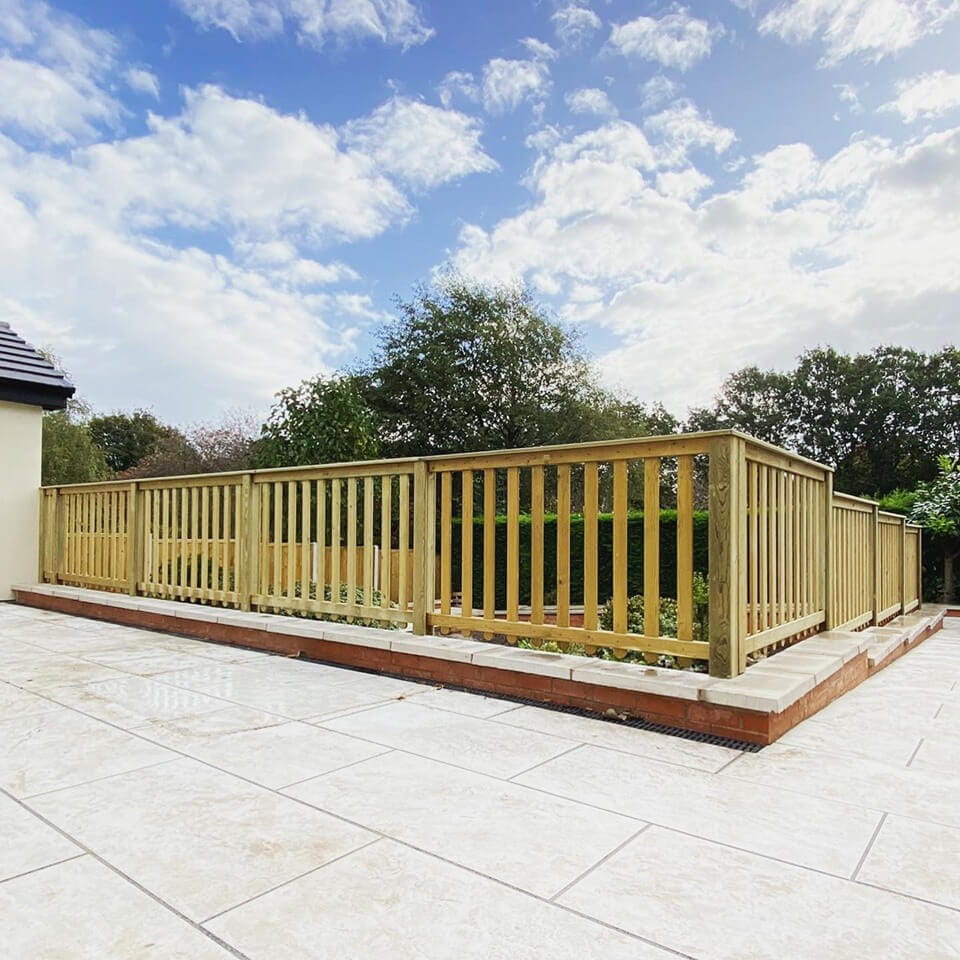 Wooden Garden Balustrade Jacksons Fencing