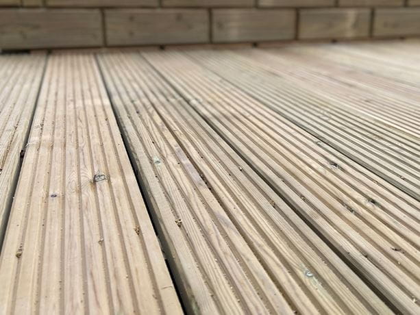 timber decking boards detail