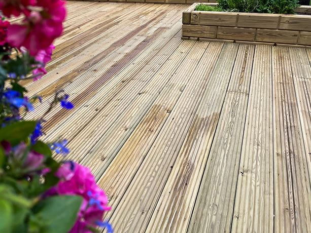 wooden decking boards