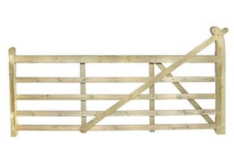 2.70m Right Hand Hanging Entrance Gate Jakcured Softwood