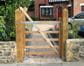 Single Timber Entrance Gate
