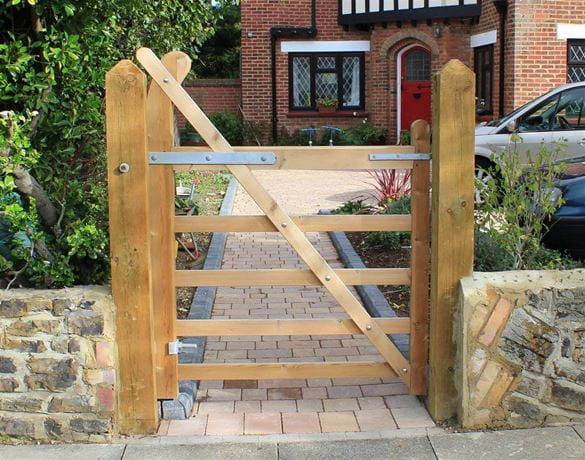 Single Timber Entrance Gate