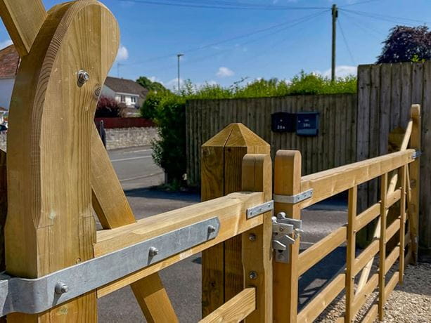 traditional wooden entrance gate