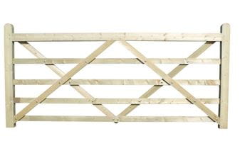 2.70m Universal Hanging Field Gate Planed Finish Jakcured#