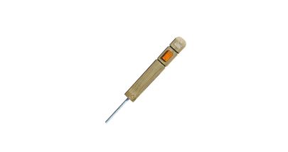 Verge protection marker post with amber reflector