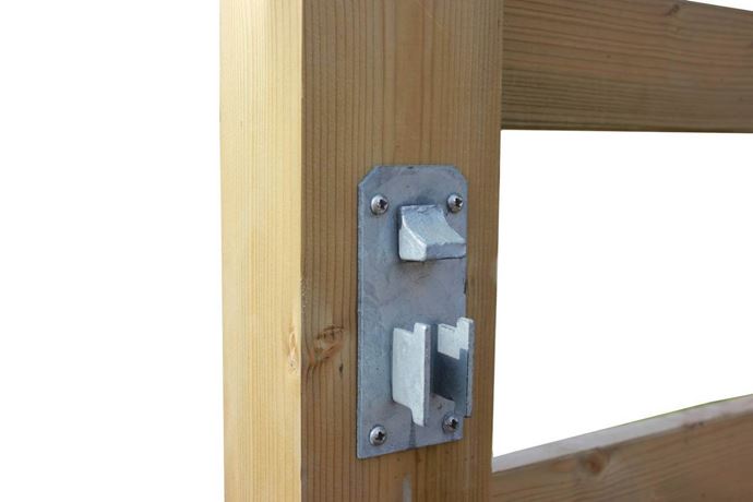 Galvanised bolt catch