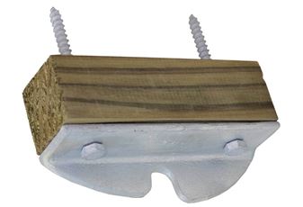 Spring Catch Receiver for Gate Hung Between Posts (Ref "L") Galvanised complete with fixings