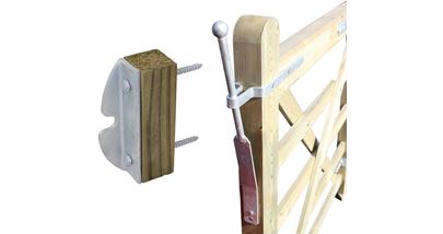 Spring catch set to suit gate hung between posts