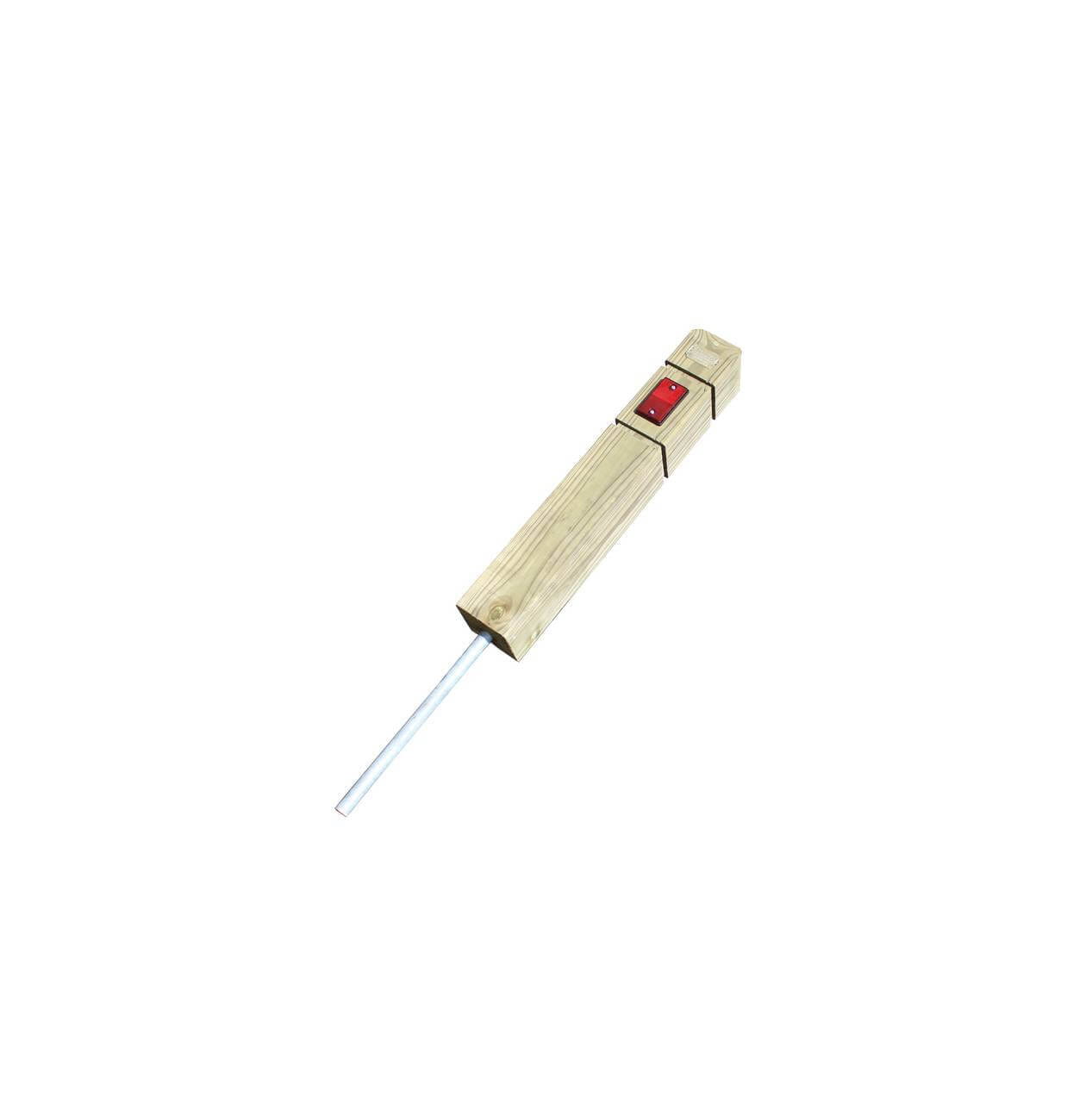 Verge marker post with red reflectors