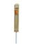 Verge protection marker post with amber reflector