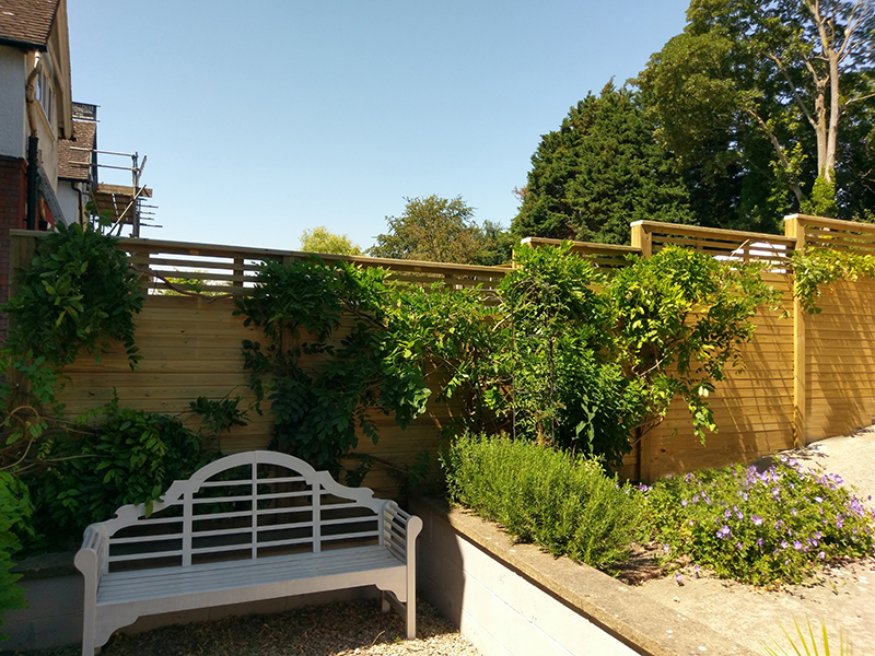 timber fence panel