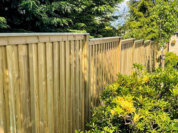 Chilham fence panel run