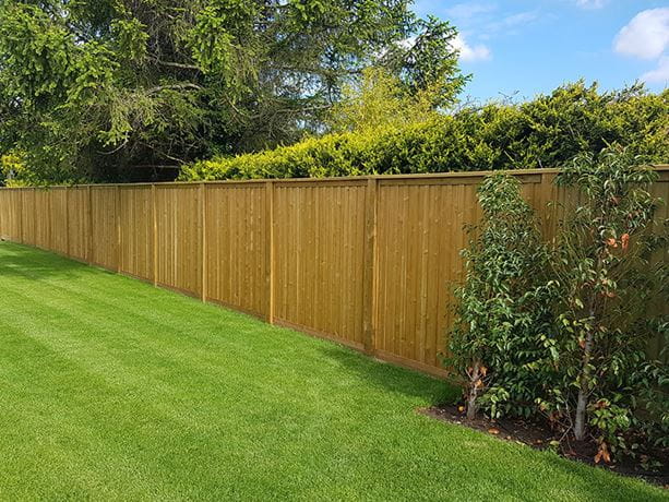 Panelled effect fence panels