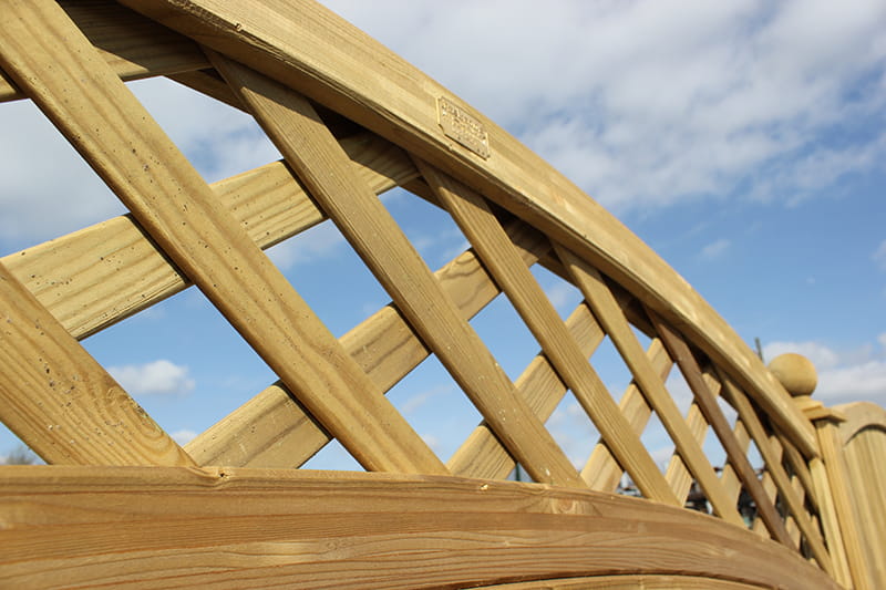 Curved Framed Trellis Arch Top Trellis Jacksons Fencing